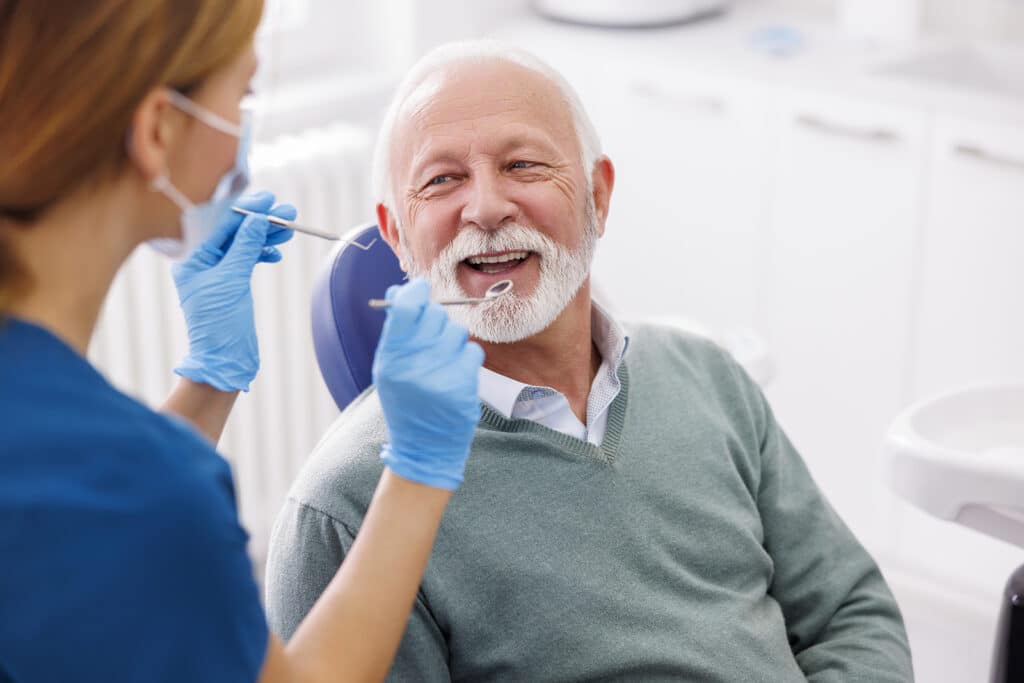 Companion care at home caregivers can help seniors maintain good oral hygiene.