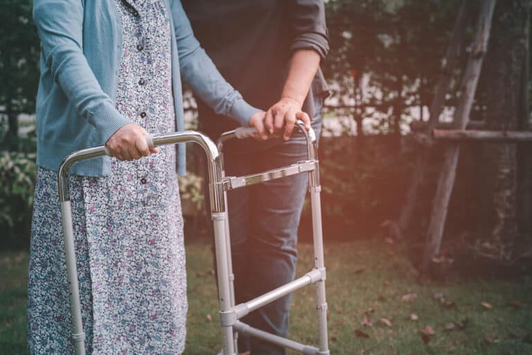 Parkinson's in-home care supports safer mobility and confidence during freezing episodes.